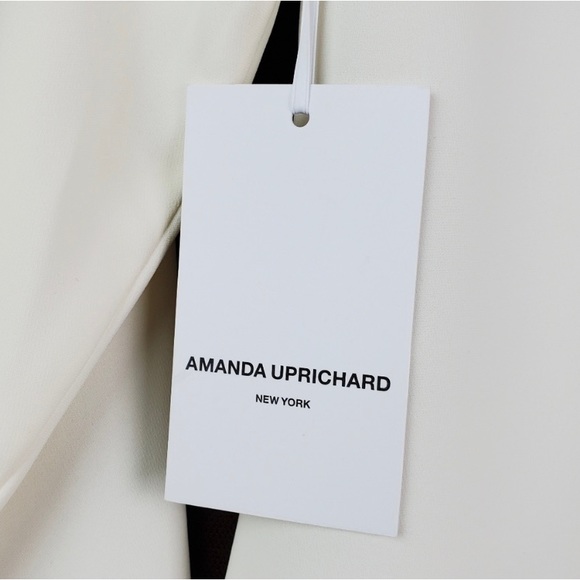 AMANDA UPRICHARD Ivory Margaret Ruffle Top XS - Picture 5 of 5